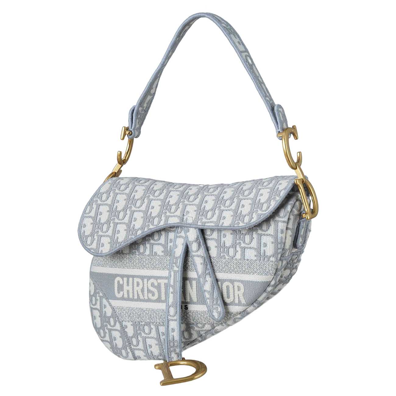 CHRISTIAN DIOR(USED)크리스찬디올 오블리크 새들백 미듐 & 스트랩